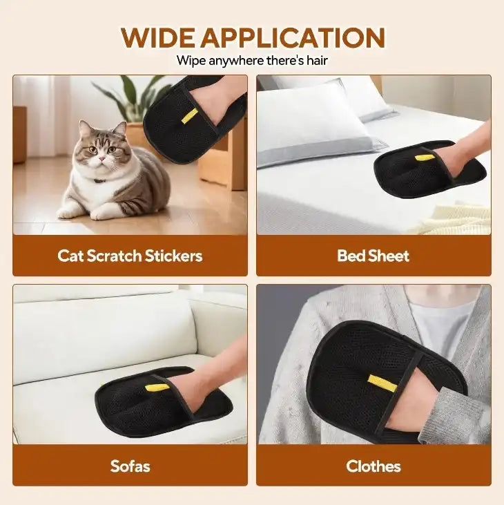 Pet Hair Removal Glove – Easy Pet Grooming for Dogs & Cats – alternate view 3