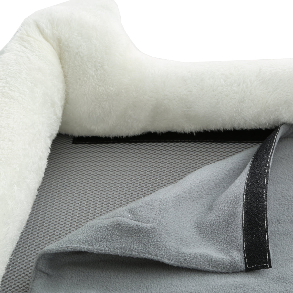 Smart temperature-control dog bed with memory foam cushion