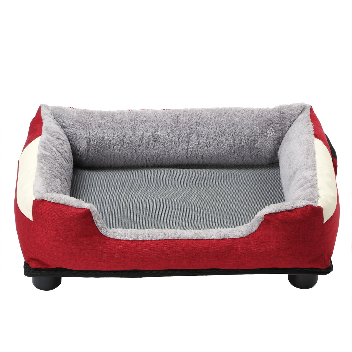 Smart temperature-control dog bed with memory foam cushion