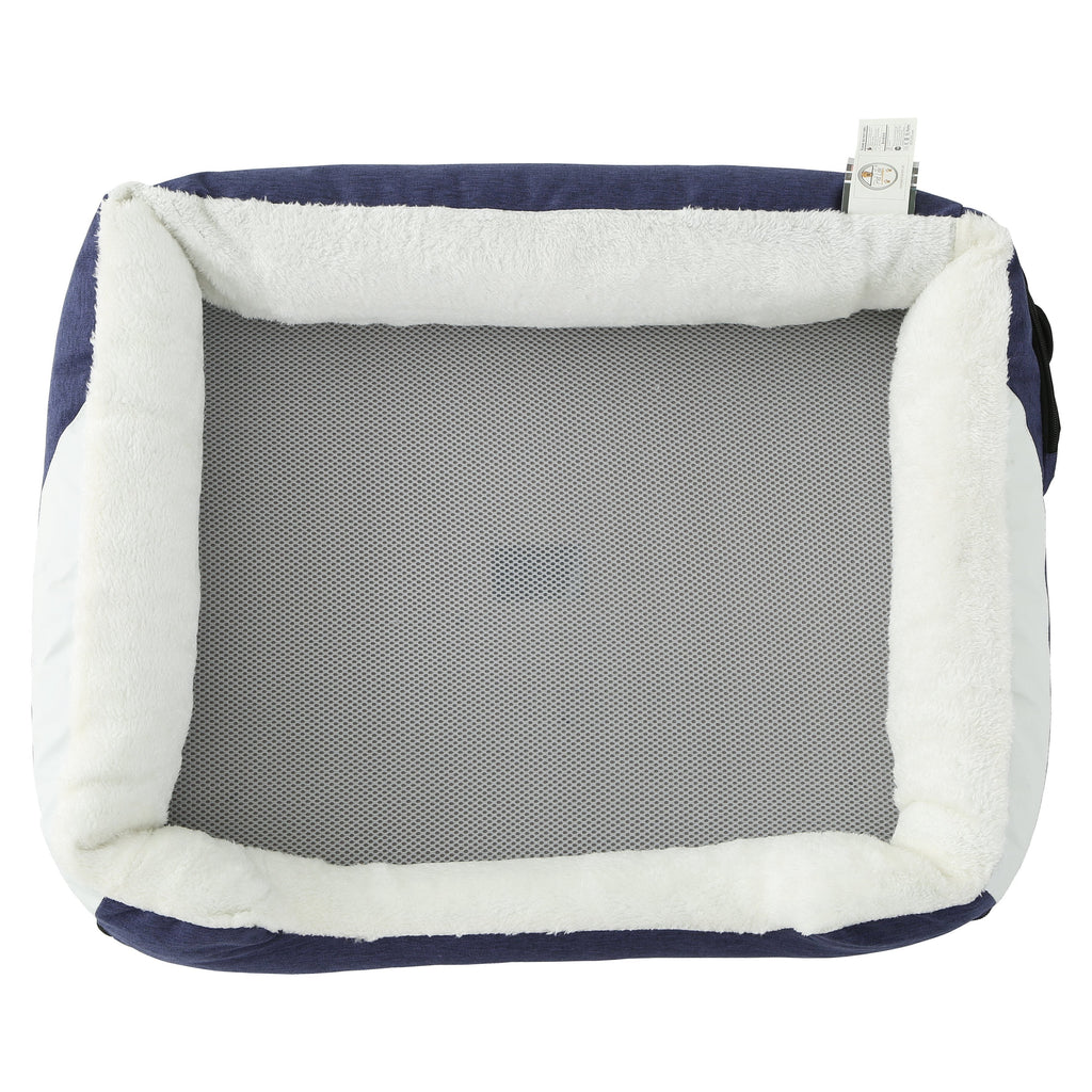 Smart temperature-control dog bed with memory foam cushion
