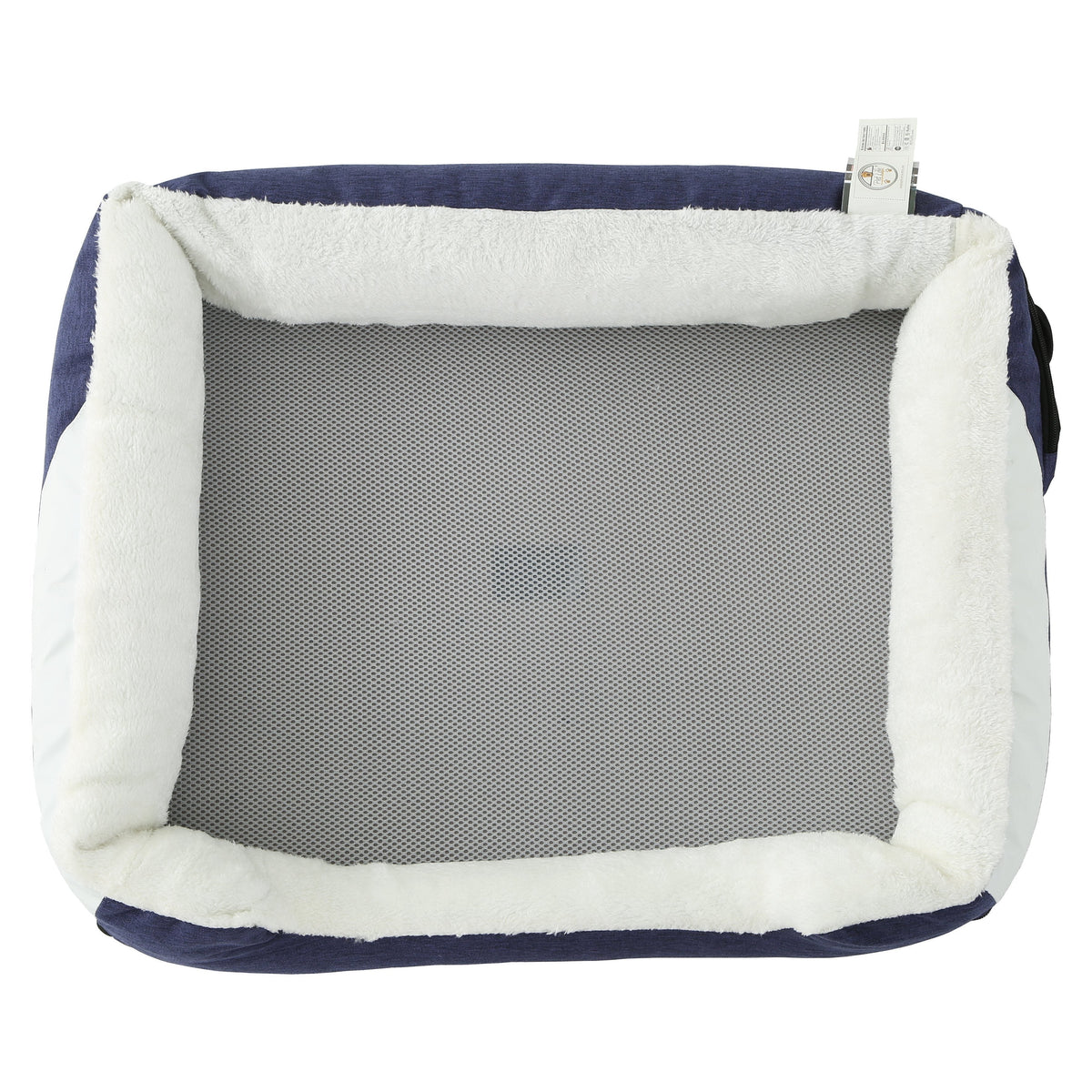 Smart temperature-control dog bed with memory foam cushion