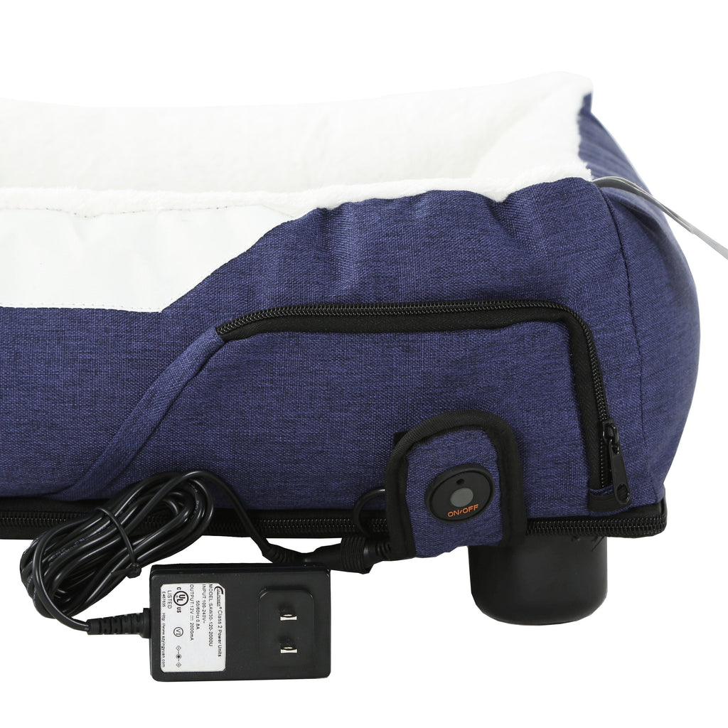 Smart temperature-control dog bed with memory foam cushion