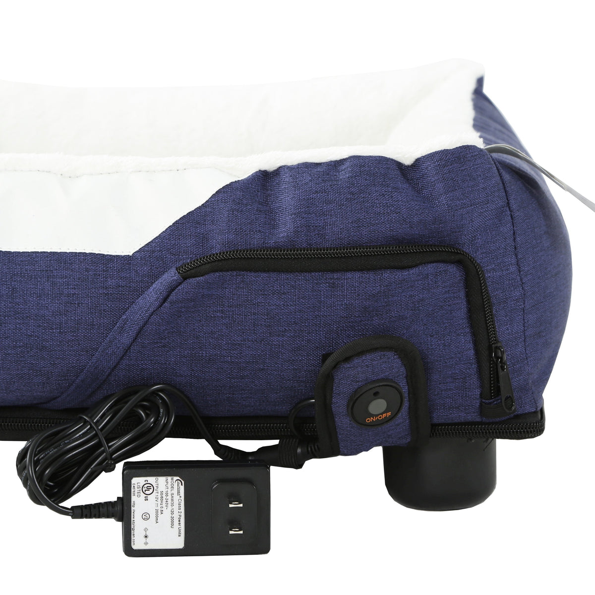 Smart temperature-control dog bed with memory foam cushion