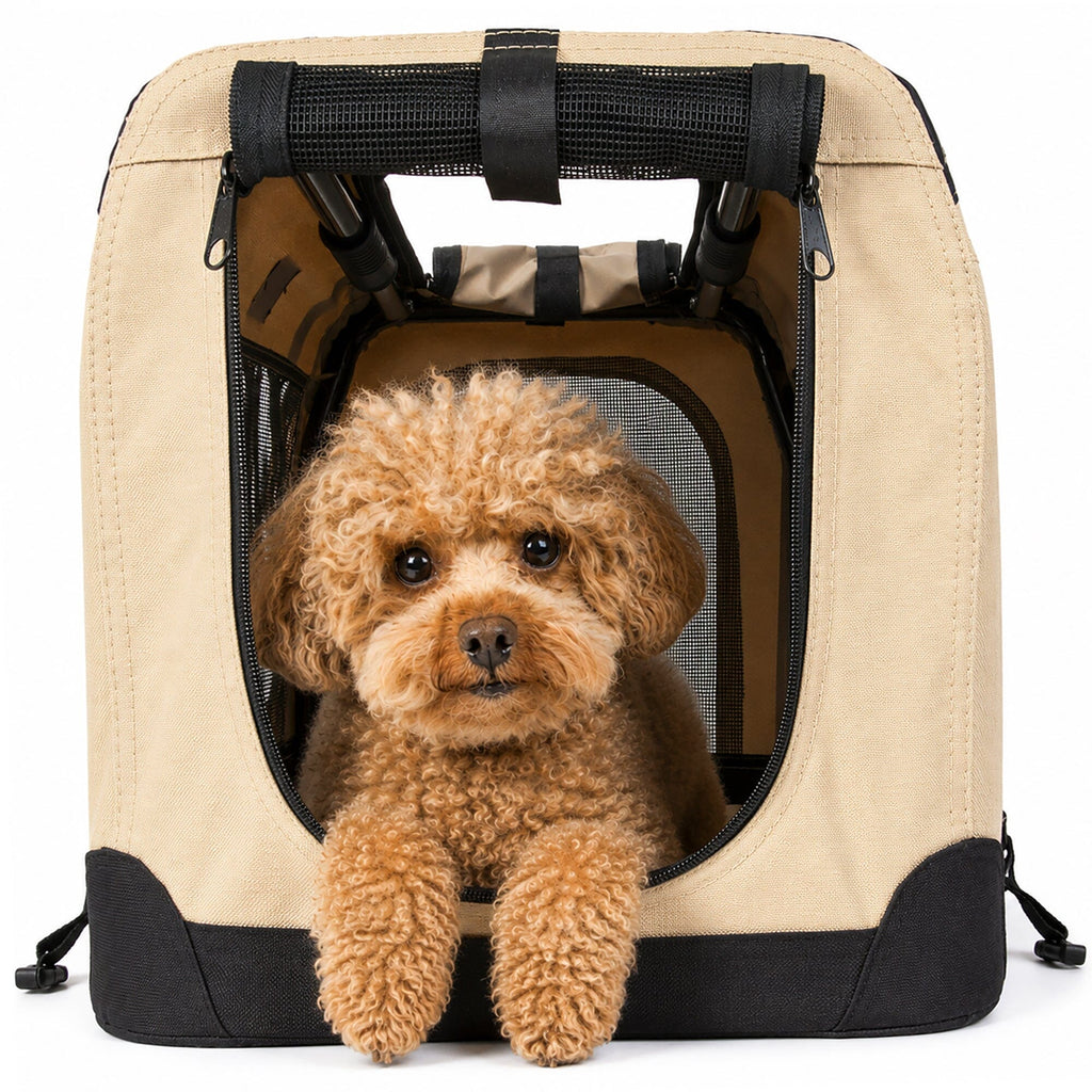 Pet Life 360° Vista View Soft Folding Metal Framed Dog Crate – alternate view 3