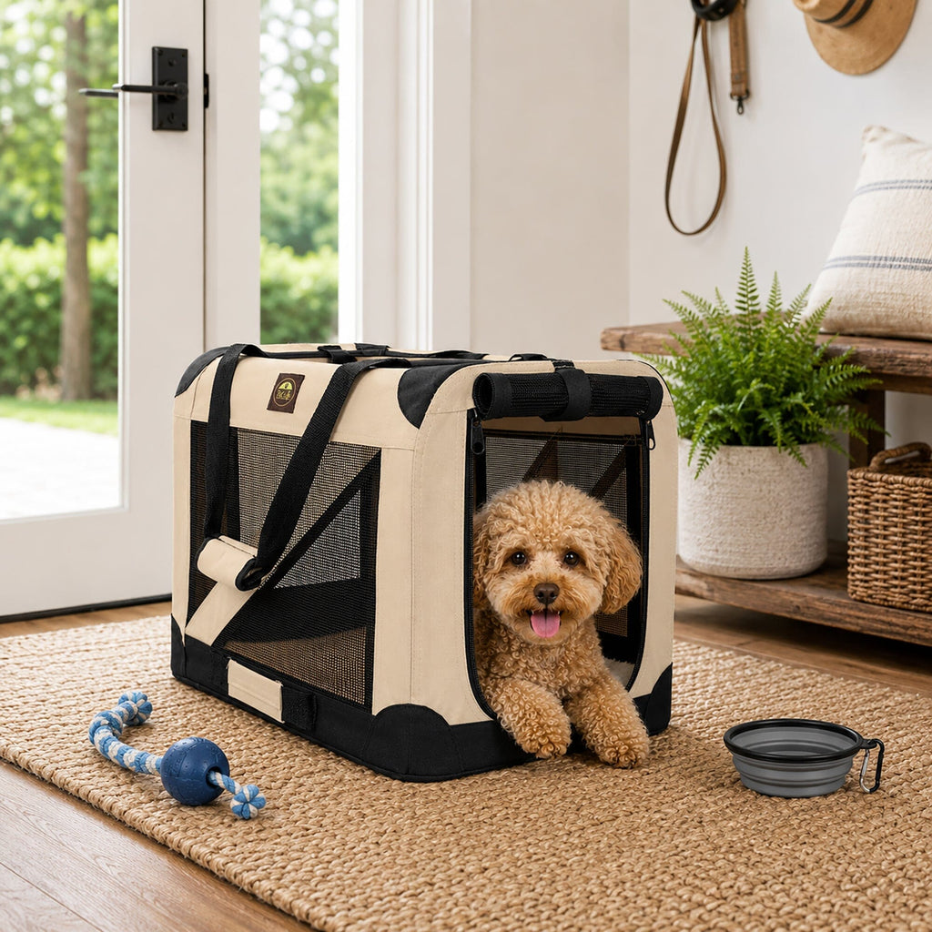 Pet Life 360° Vista View Soft Folding Metal Framed Dog Crate – alternate view 6