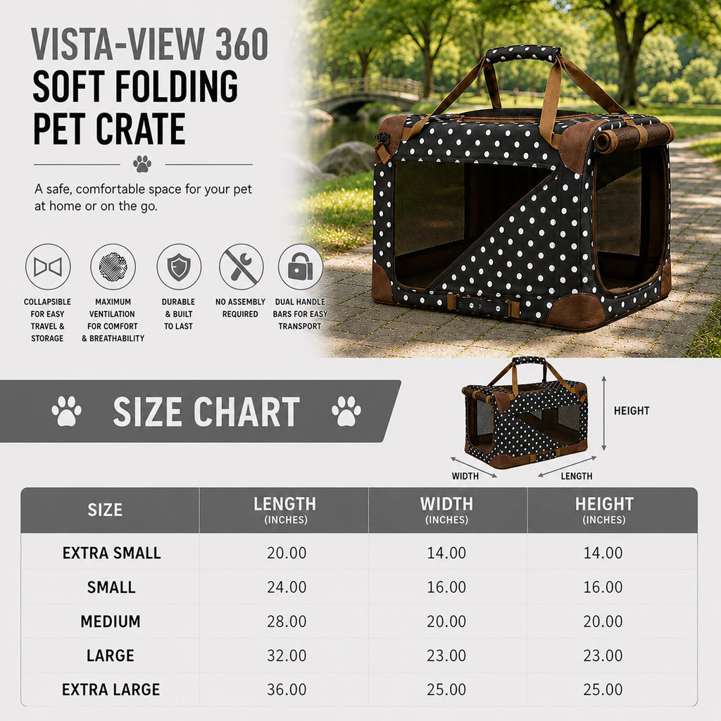 Pet Life 360° Vista View Soft Folding Metal Framed Dog Crate – alternate view 24