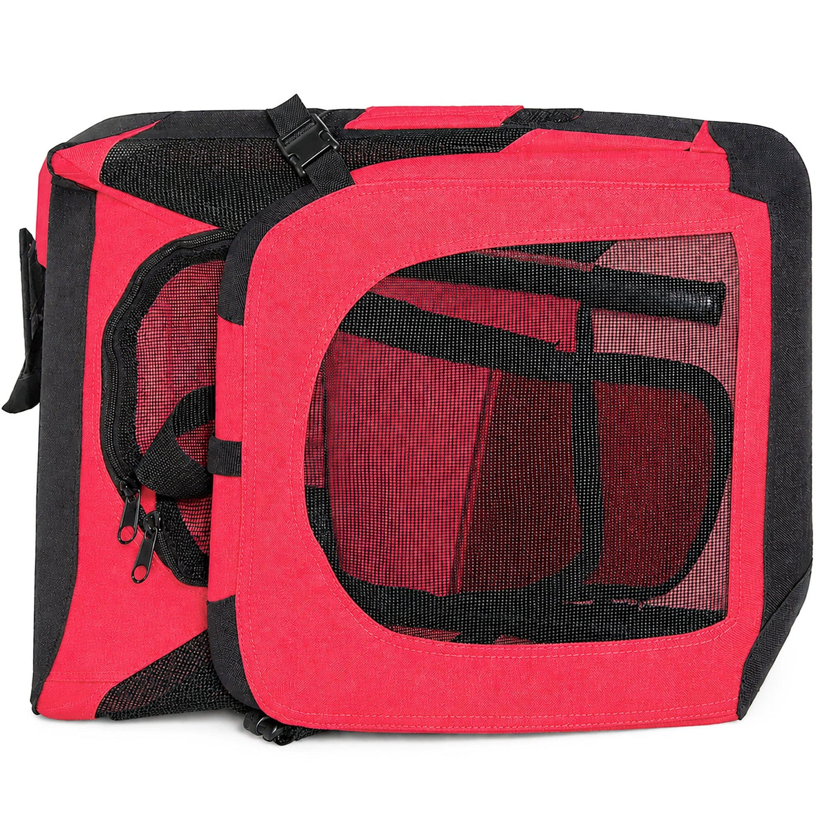 Pet Life Deluxe 360° Vista View Soft Folding Dog Crate with Bowl – alternate view 5