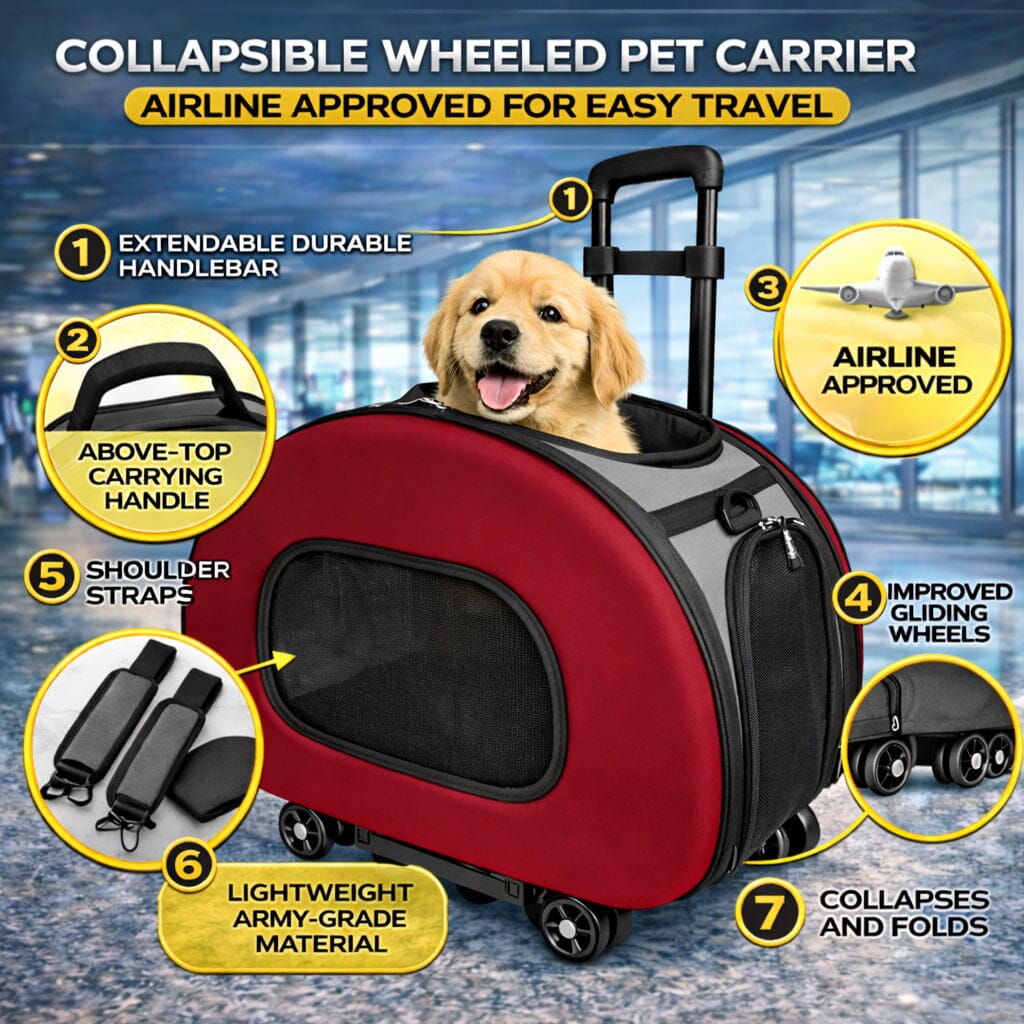 Pet Life Final Destination Airline Approved 2-in-1 Wheeled Dog Carrier – alternate view 16