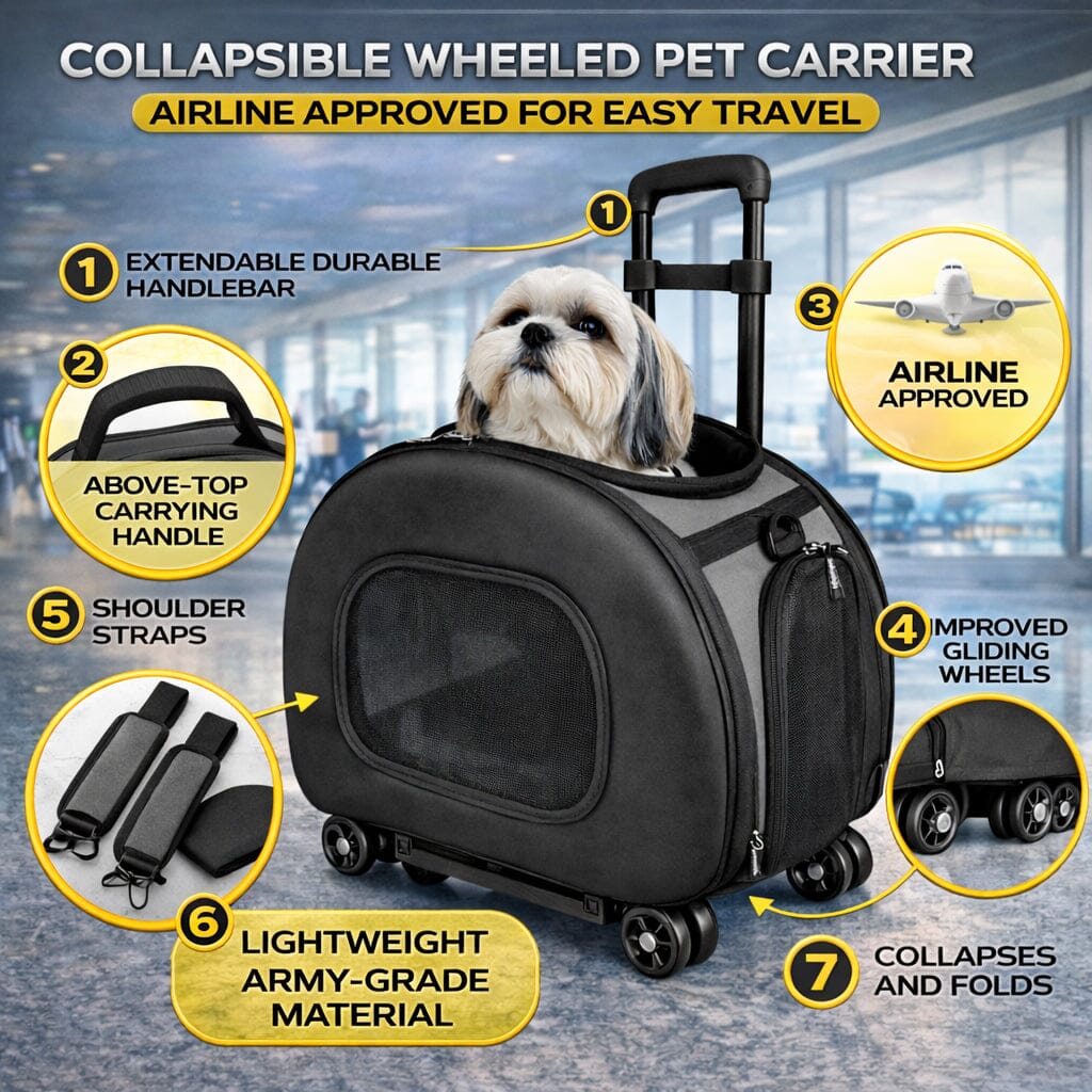 Pet Life Final Destination Airline Approved 2-in-1 Wheeled Dog Carrier – alternate view 2