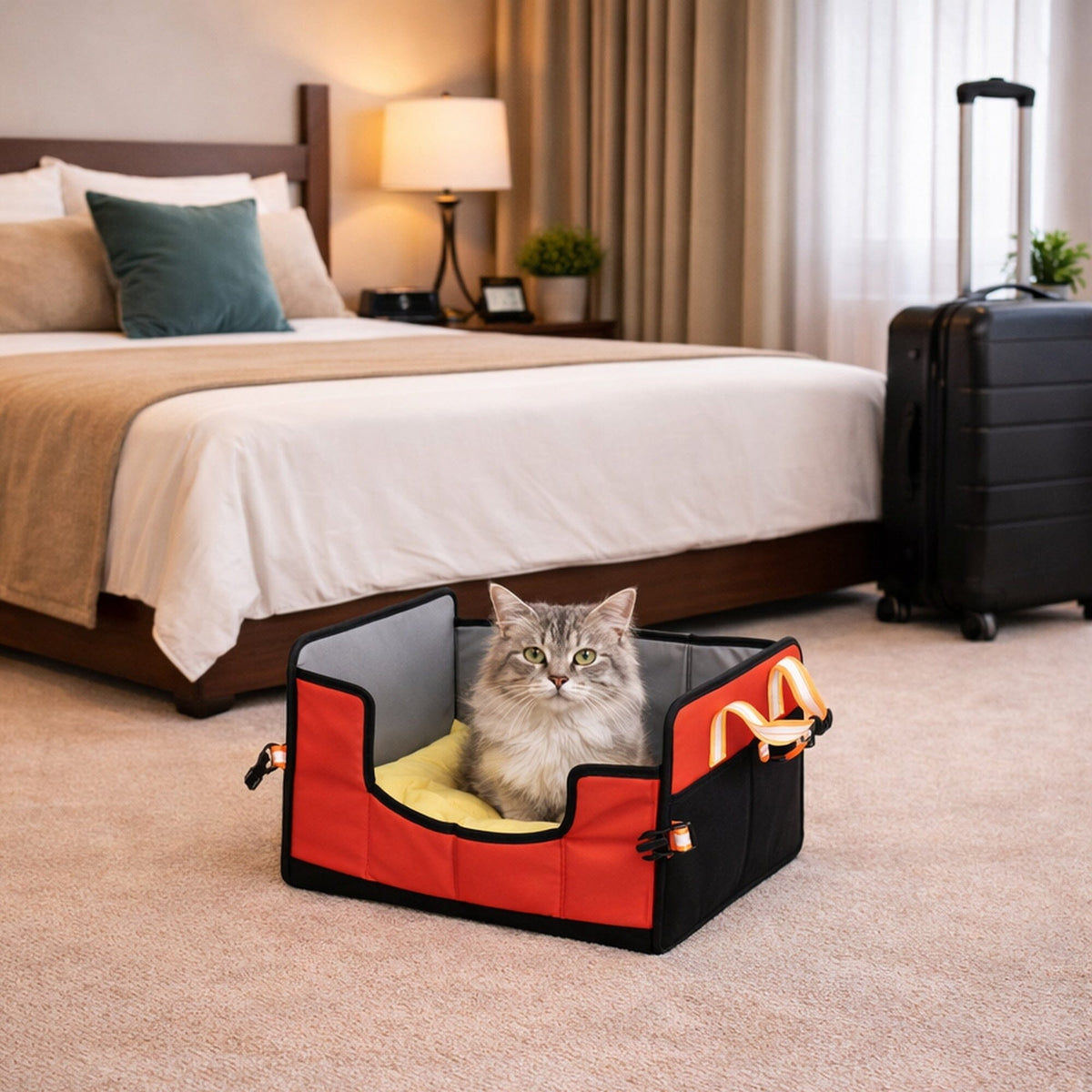 Pet Life ® 'Travel-Nest' Folding Travel Cat and Dog Bed – alternate view 26