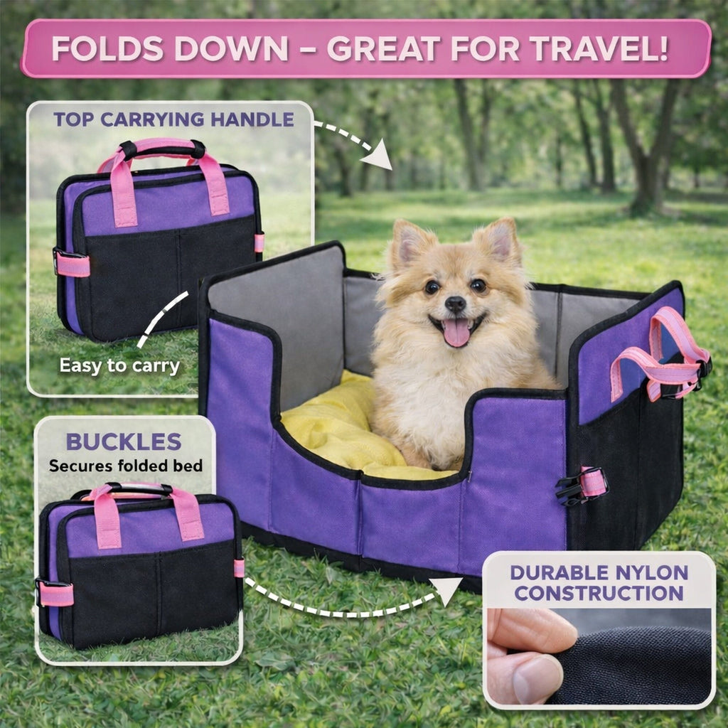 Pet Life ® 'Travel-Nest' Folding Travel Cat and Dog Bed – alternate view 30