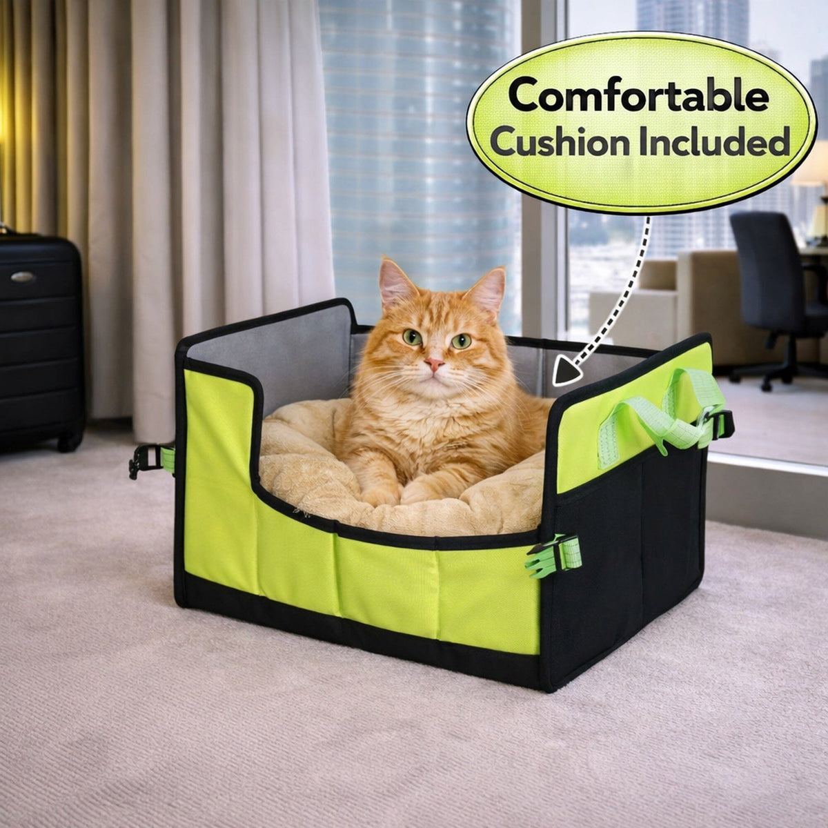 Pet Life ® 'Travel-Nest' Folding Travel Cat and Dog Bed – alternate view 12