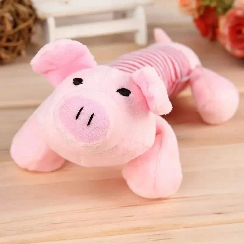 Plush Dog Squeak Chew Toy Pig-Elephant Design – photo 9 of 10