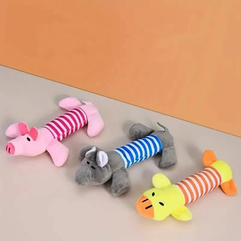 Plush Dog Squeak Chew Toy Pig-Elephant Design – photo 10 of 10