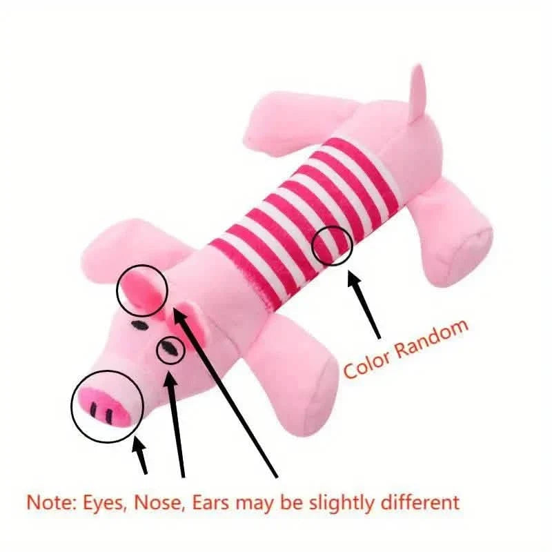 Plush Dog Squeak Chew Toy Pig-Elephant Design – photo 5 of 10