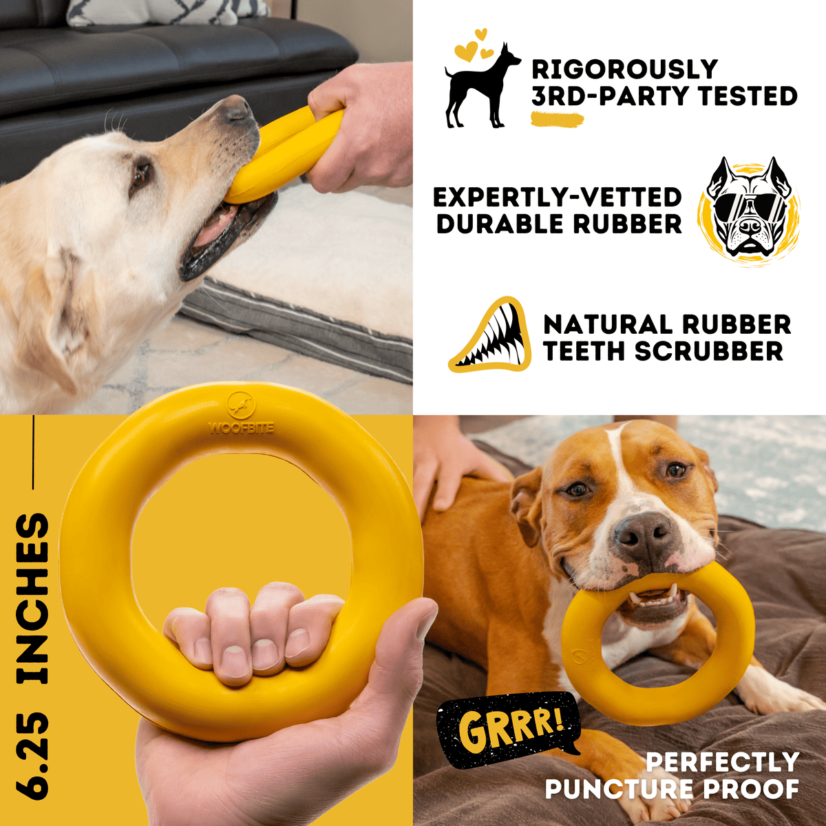 Clutch Ring Dog Chew Toy – Durable – alternate view 6
