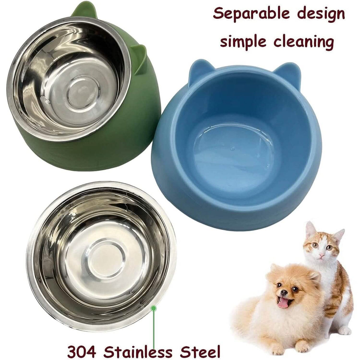 Premium Stainless Steel Dog Bowls Non-Slip Base – photo 5 of 8