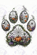 Spooky Web Paw — Hysteria digital dog art, watermarked preview