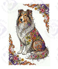 Sheltie Royale — Hysteria digital dog art, watermarked preview