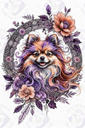 Pom in the Round — Hysteria digital dog art, watermarked preview