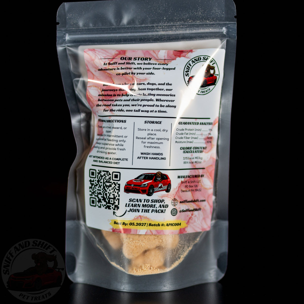 Pup-Ornaut Freeze-Dried Dog Ice Cream Pumpkin  Apple, alternate view