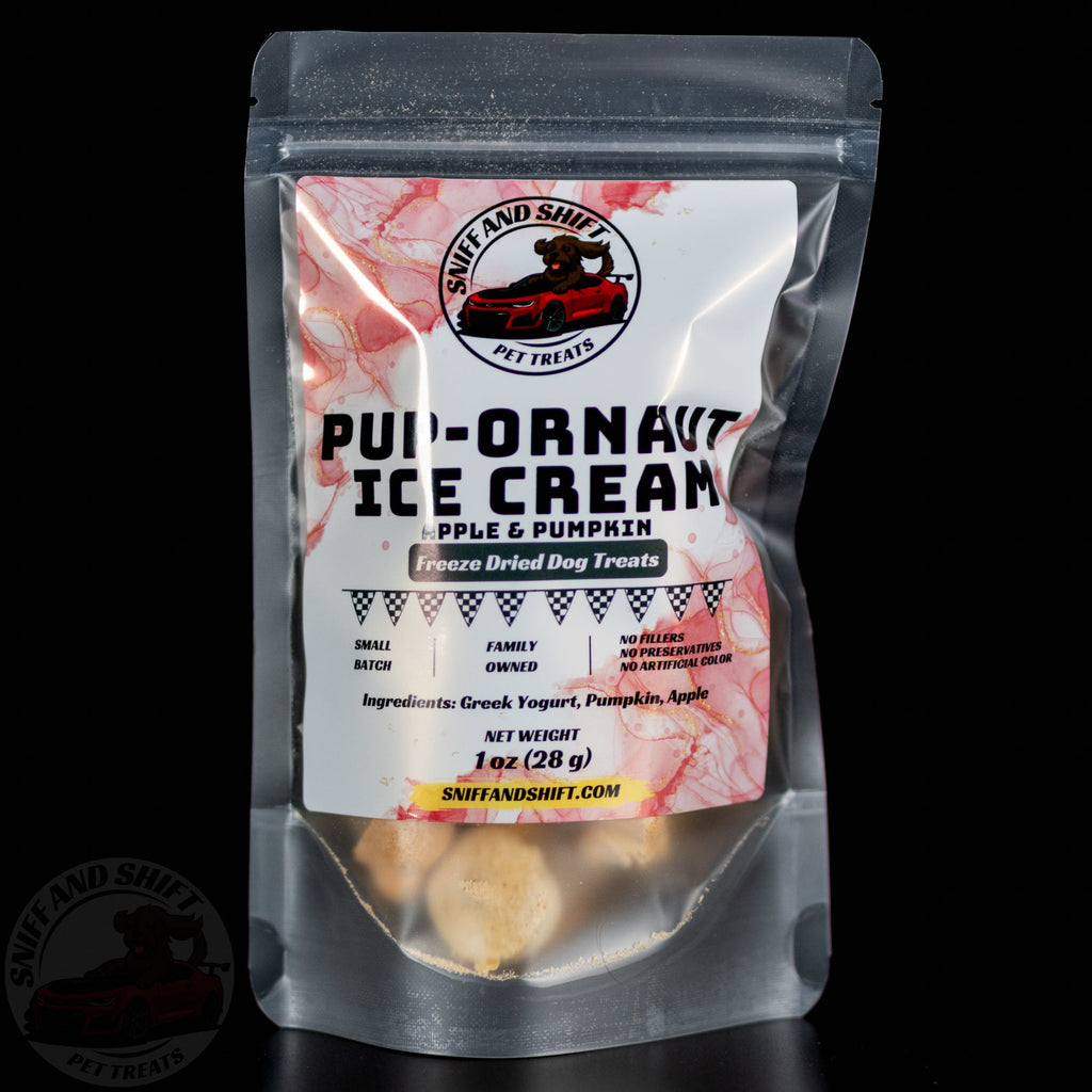 Pup-Ornaut Freeze-Dried Dog Ice Cream Pumpkin  Apple