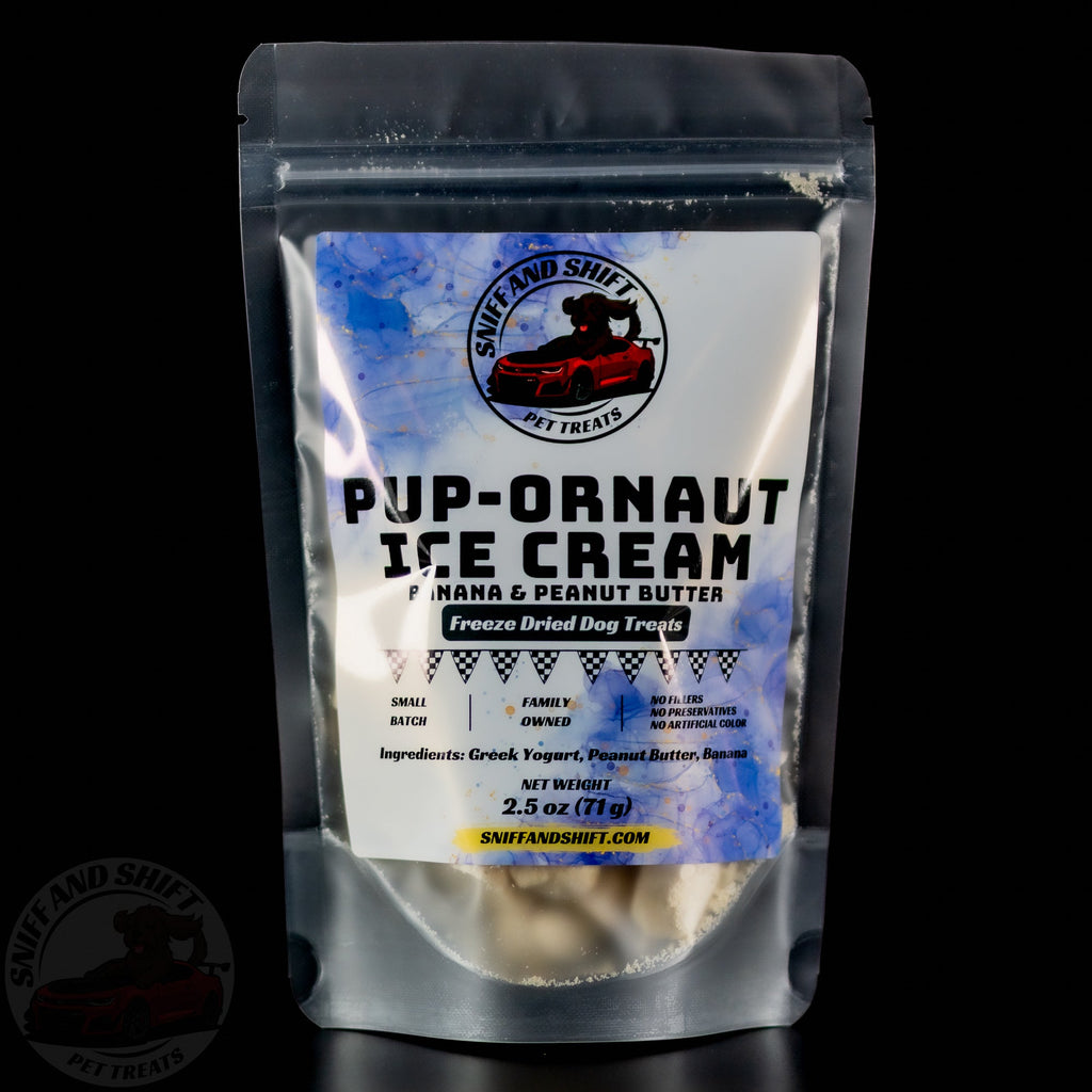 Pup-Ornaut Freeze-Dried Dog Ice Cream Banana Peanut Butter