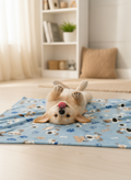 Dog Blanket puppy print