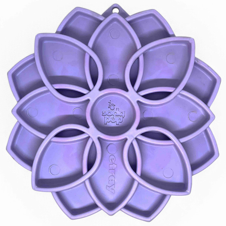 SodaPup Mandala Softie eTray – Suction Cup Feeder – front view