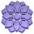 SodaPup Mandala Softie eTray – Suction Cup Feeder – front view