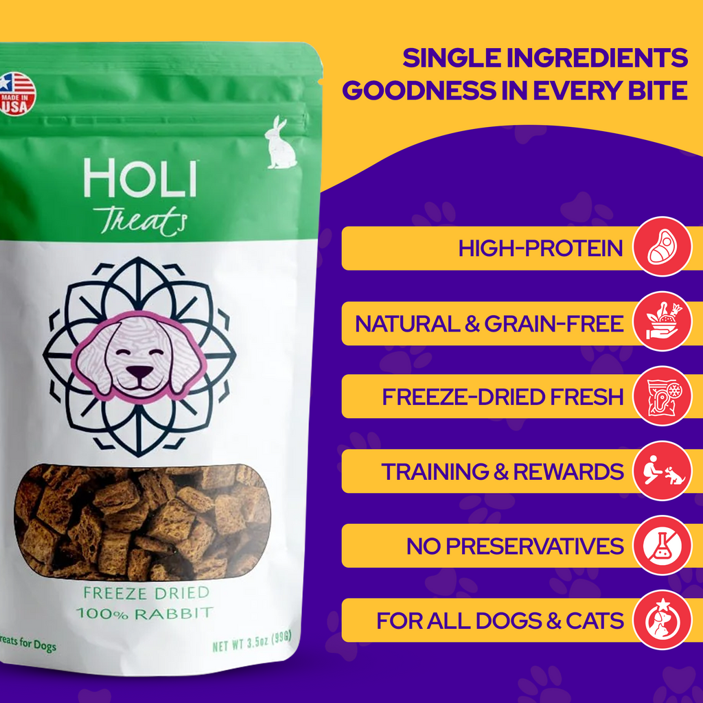 Freeze-Dried Rabbit Dog Treats – alternate view 1