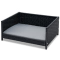 Rattan Dog Bed with Waterproof Cushion Gray – photo 3 of 8