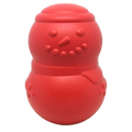 SodaPup Snowman red rubber treat dispenser dog toy – photo 1 of 6