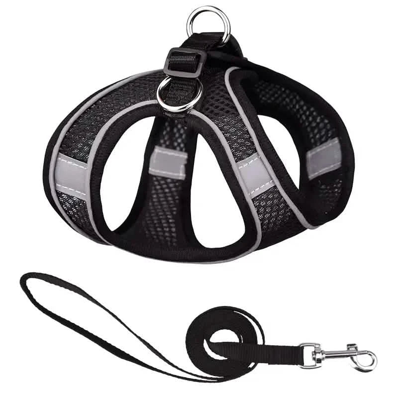Reflective Dog Harness with Leash Adjustable Breathable – photo 7 of 14