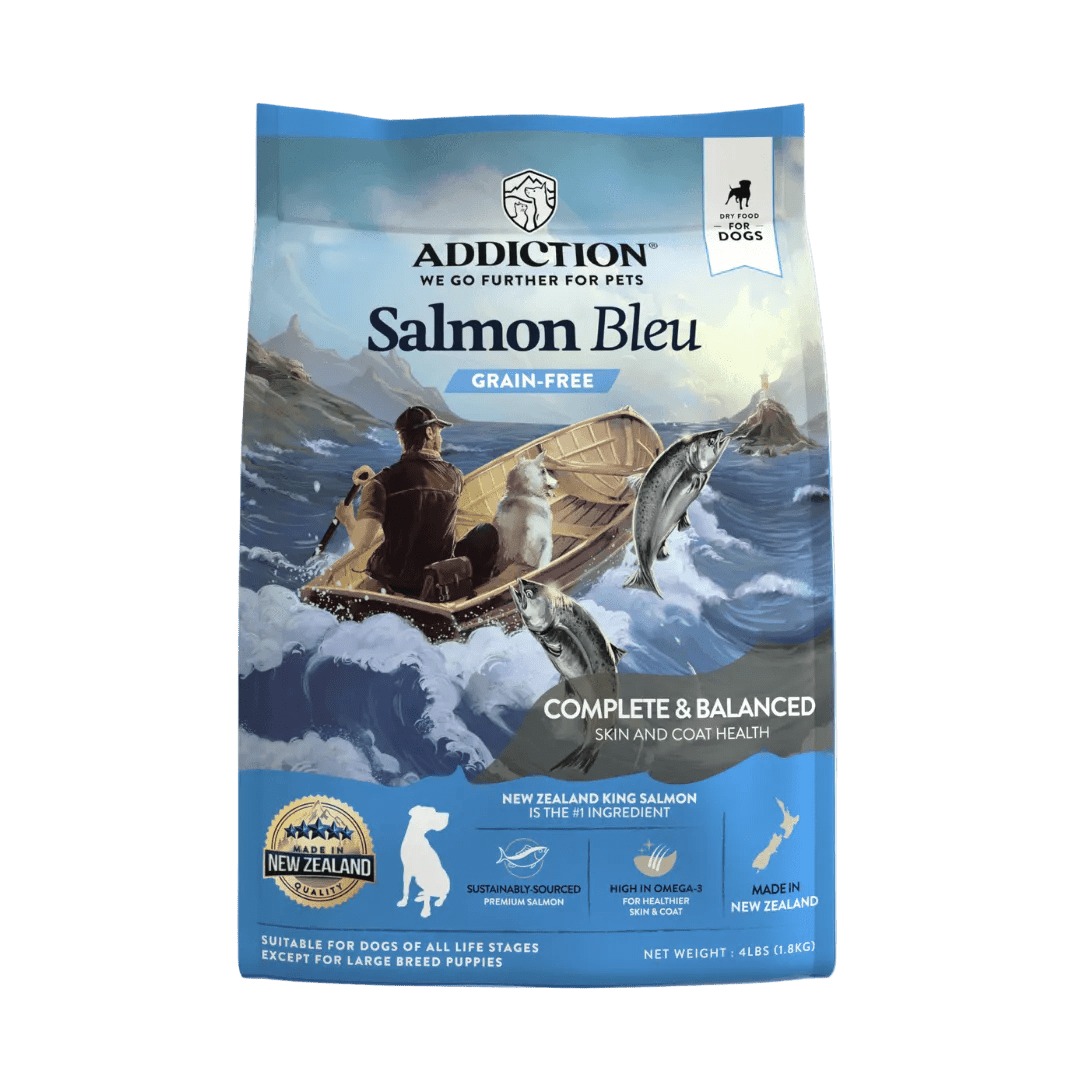 Salmon Bleu Dry Dog Food – front view