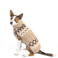 Sandy Cable Knit Dog Sweater Brown and Tan – photo 1 of 3
