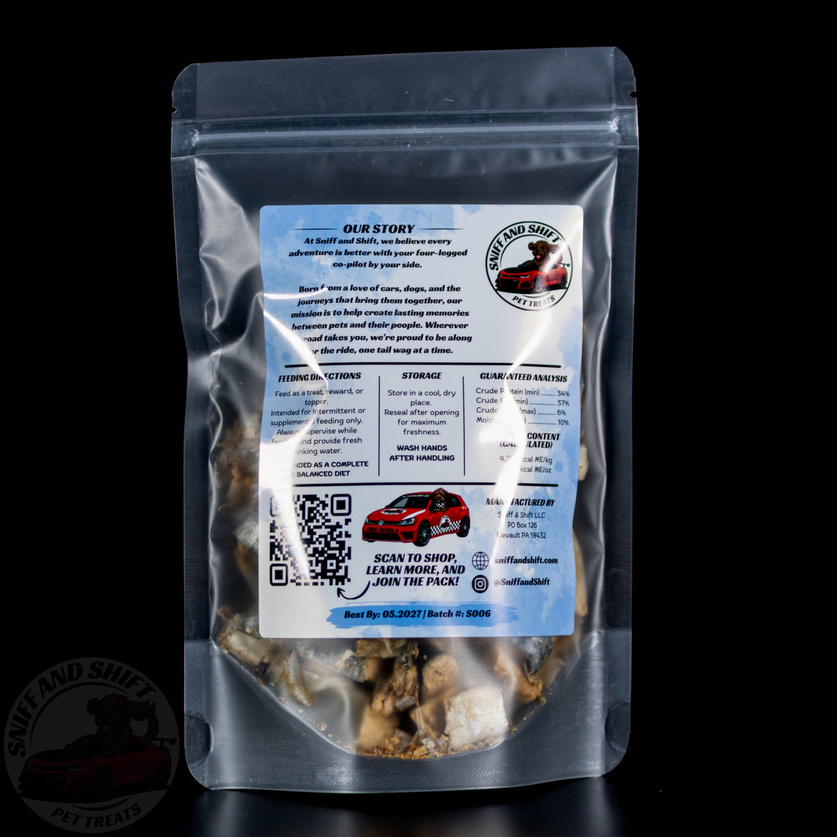 Freeze-Dried Whole Sardines Fish Treats for Dogs  Cats, alternate view