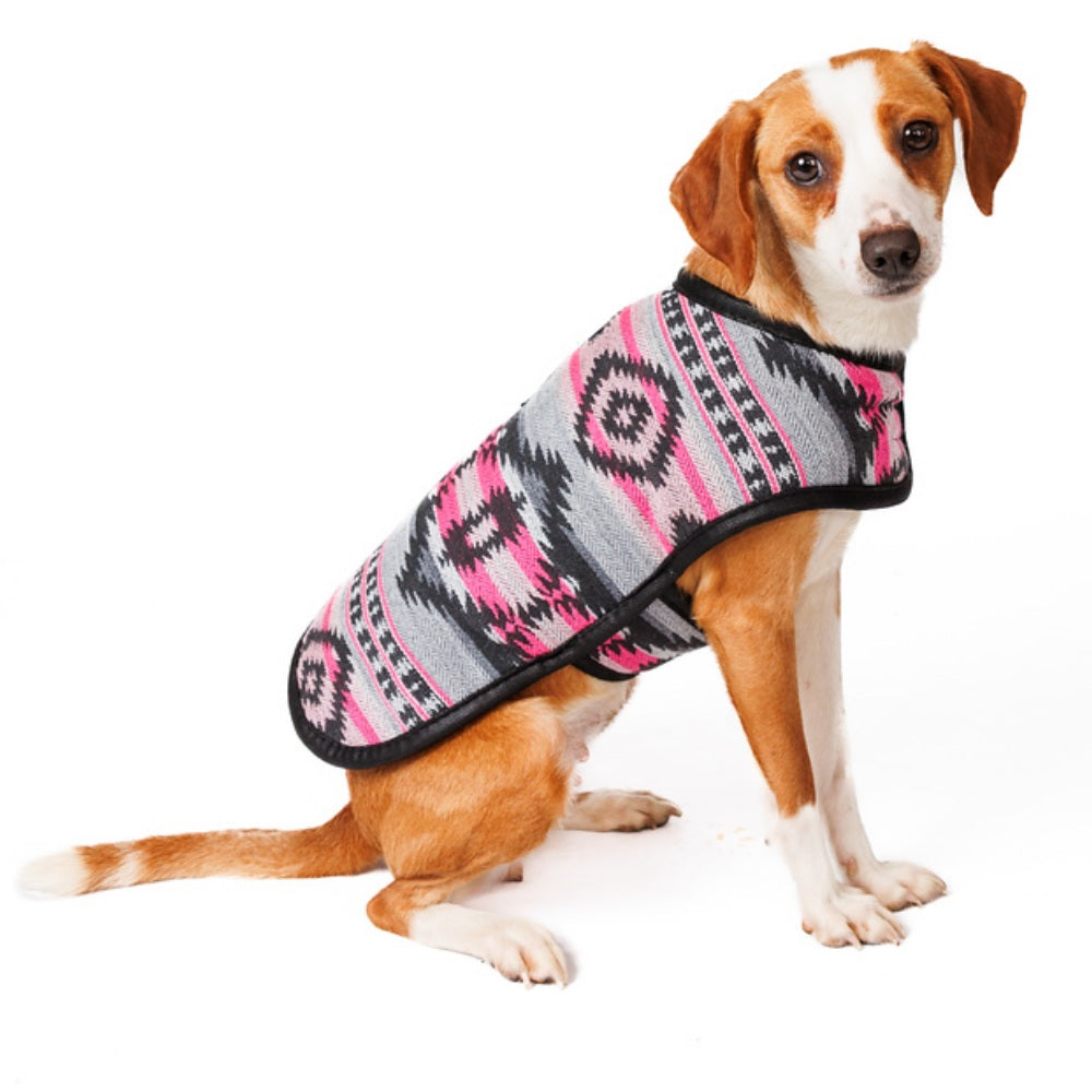 Sienna Dog Blanket Coat Southwestern Pattern with Fleece Lining – photo 2 of 8