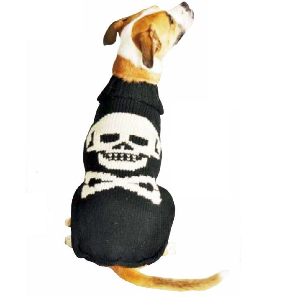 Black Skull Dog Sweater 100 Percent Sheep Wool Pullover – photo 1 of 3