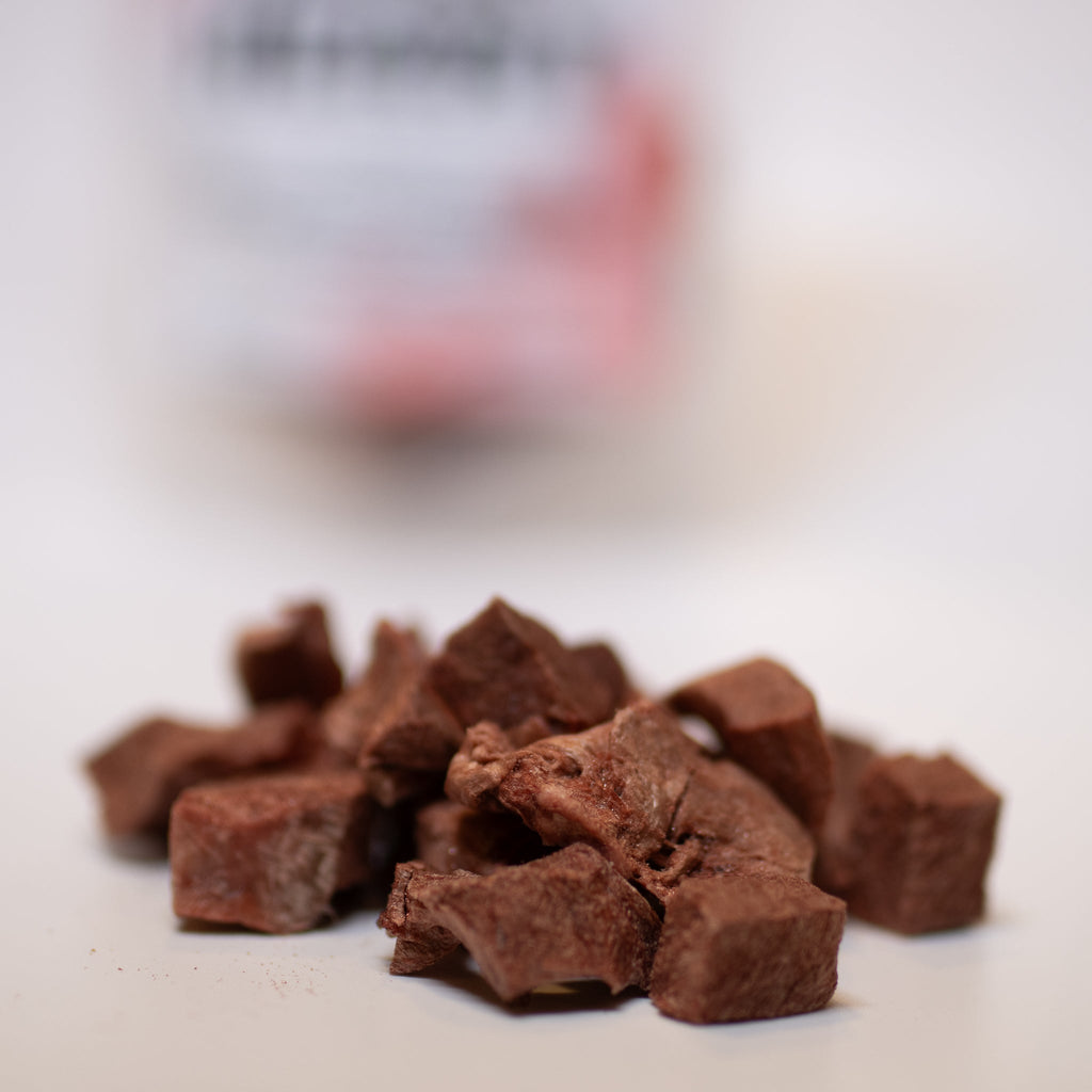 Freeze-Dried Beef Heart Dog Treats Lean Single-Ingredient Protein, detail view