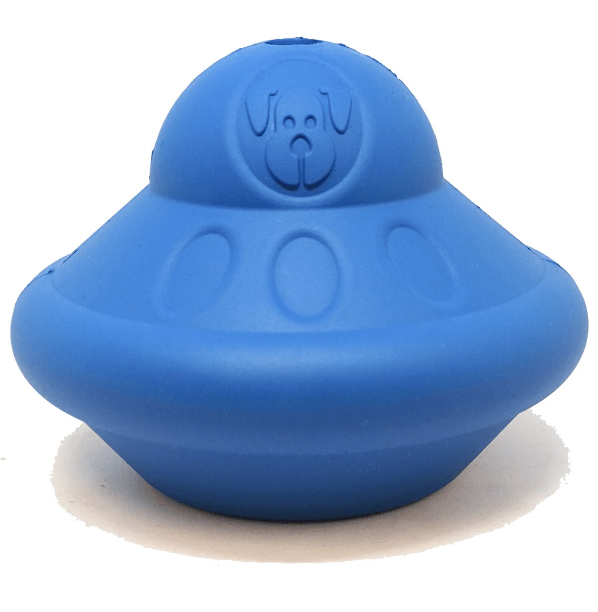 SodaPup Flying Saucer blue rubber chew toy and treat dispenser – photo 1 of 7