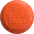 SodaPup Bottle Top Flyer orange rubber frisbee dog toy – photo 1 of 13