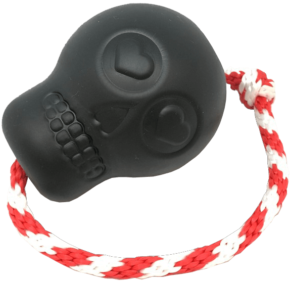 USA-K9 Magnum Skull black rubber chew toy for dogs – photo 1 of 8
