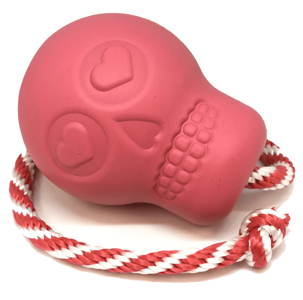 USA-K9 Skull pink rubber chew toy and treat dispenser – photo 1 of 7
