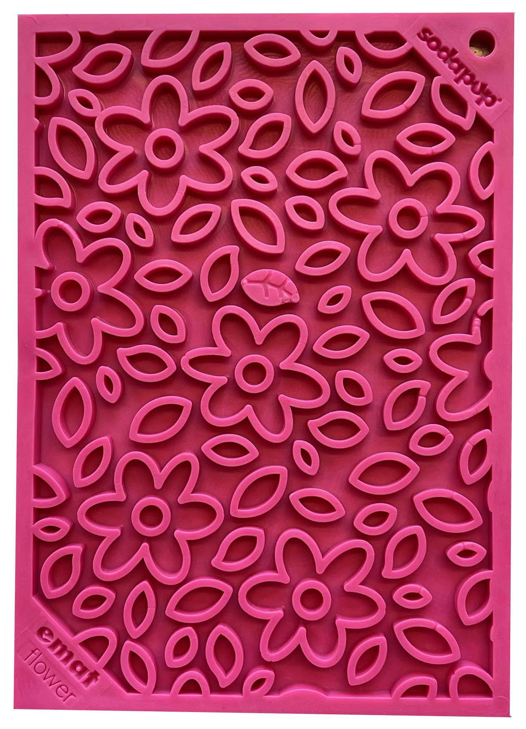 Flower Power Enrichment Lick Mat – Flower Design, USA Made – alternate view 3