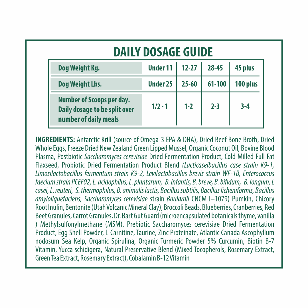 SuperSauce 12-In-1 Multifunctional Probiotic Kibble Topper Powder for Dogs — 60 Scoops, 12.7 oz. (360g) – alternate view 5