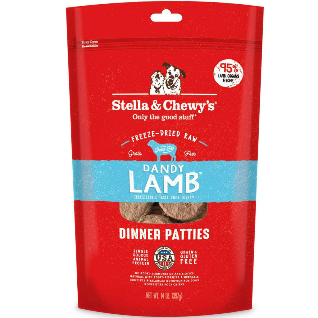 Stella and Chewys Dandy Lamb Dinner Patties Freeze-Dried Raw Dog Food – photo 1 of 8