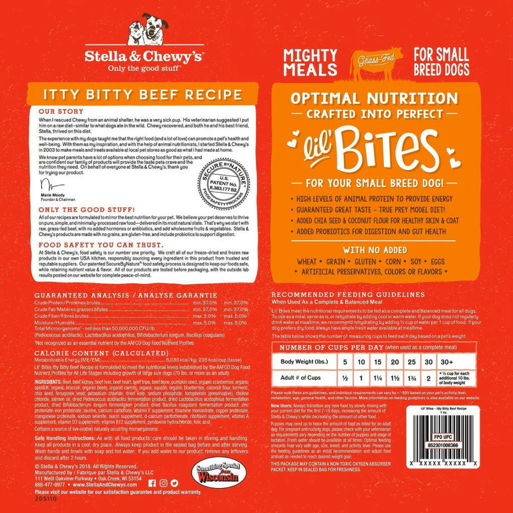 Stella and Chewys Lil Bites Itty Bitty Beef Small Breed Freeze-Dried Raw Food – photo 2 of 4