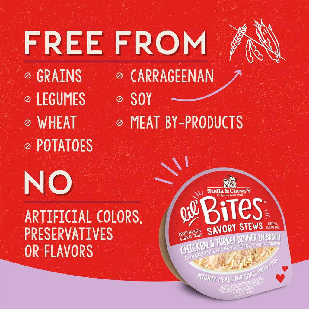 Stella and Chewys Lil Bites Savory Stews Wet Dog Food Case of 12 – photo 29 of 33