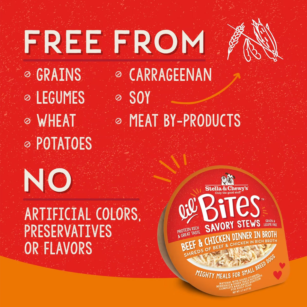 Stella and Chewys Lil Bites Savory Stews Wet Dog Food Case of 12 – photo 5 of 33